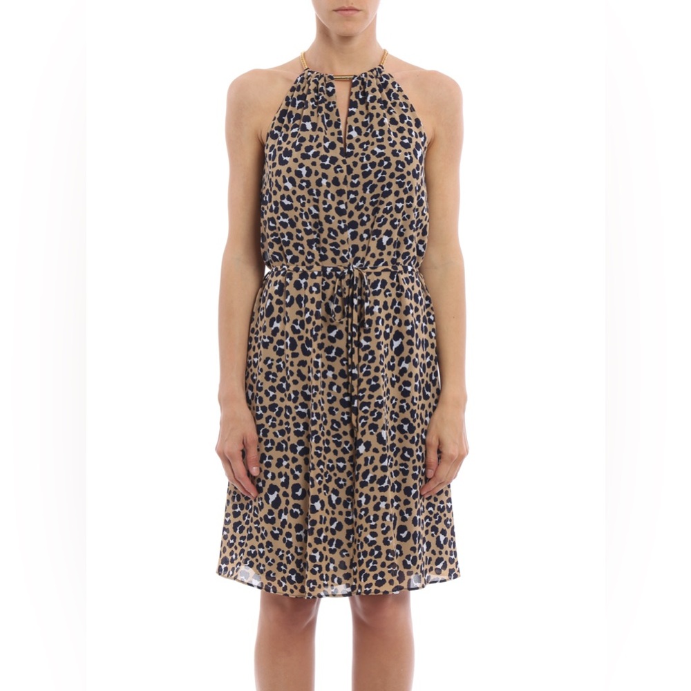 MICHAEL Michael Kors Animal Print Midi Dress
